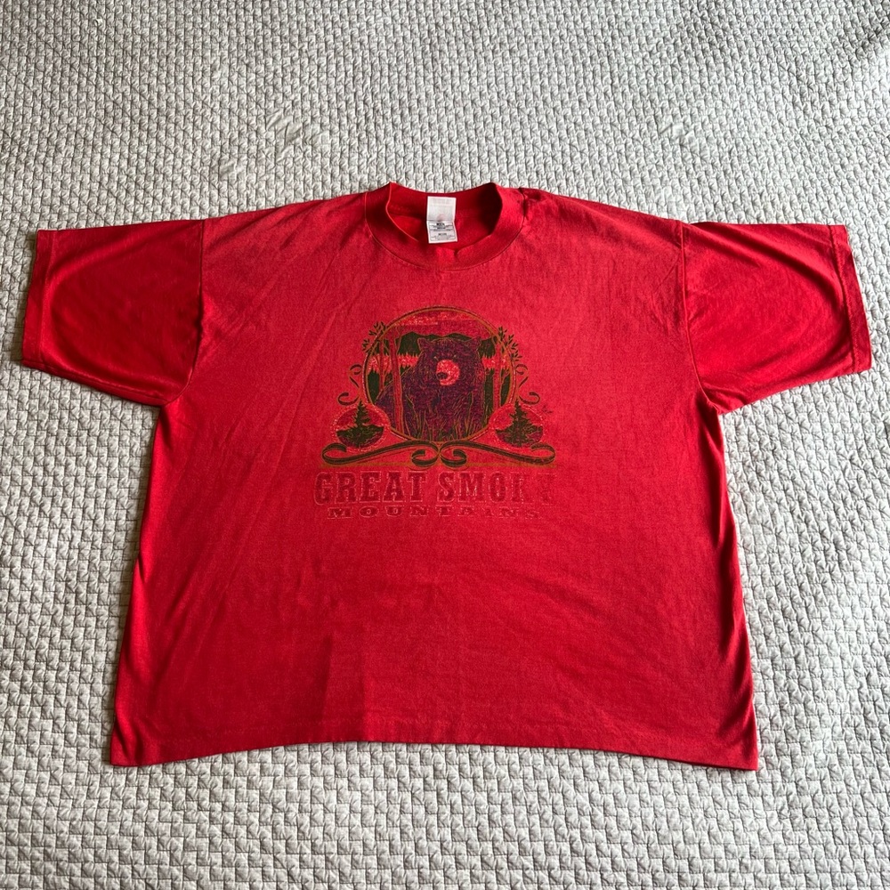 Vintage Great Smoky Mountains Faded T-Shirt Size XL